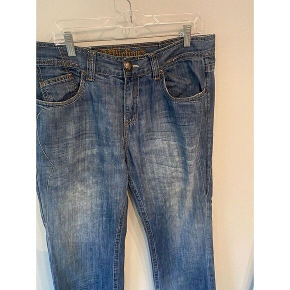 Affliction Denim Jeans Mens 36x30 Blue Distressed SP - Picture 3 of 10